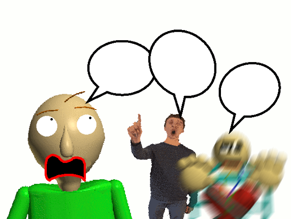 Baldi's Basics but letters and numbers don't exist Game Cover