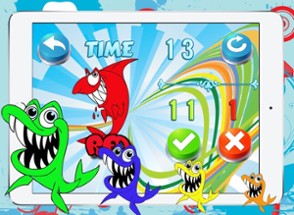 Sharks Coloring Quiz Puzzle Baby Kids 2 3 4 Years Image