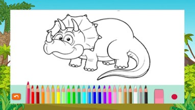 Dinosaurs Coloring - Animals Painting page drawing book games for kids Image