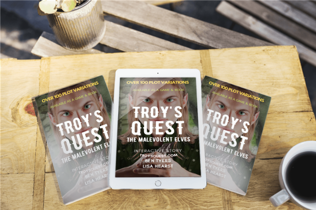 Troy's Quest - Interactive Game / Audio Book  - Accessible Game -  One Button Simple Control System Game Cover
