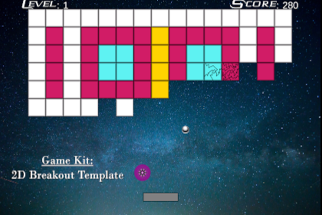 Unity Game Template: Breakout Game Cover