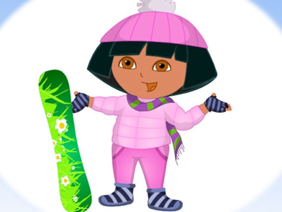 Dora Ski Dress up Game Cover