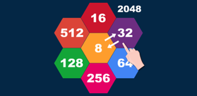 Hexagons 2048 Puzzle: Swap n Merge Numbers Image