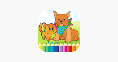 Dog &amp; Cat Coloring Book - All In 1 Drawing Paint And Color Games for Kid Image