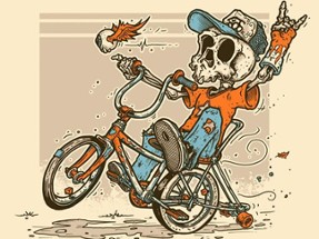 Halloween Bike Ride Jigsaw Image