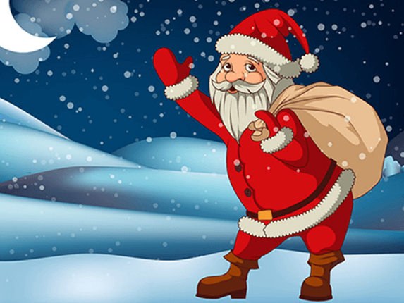 Santa Claus Gift Bag Jigsaw Game Cover