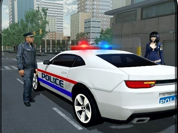 American Fast Police Car Driving Game 3D Game Cover