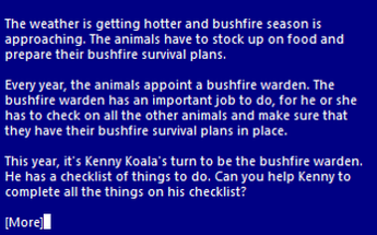 Kenny Koala's Bushfire Survival Plan (TALP) Image