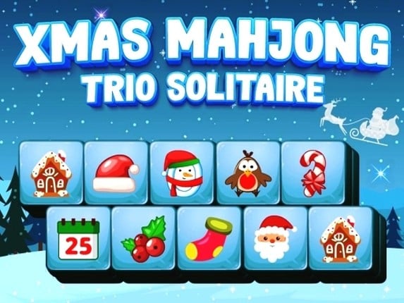 Xmas Mahjong Trio Solitaire Game Cover