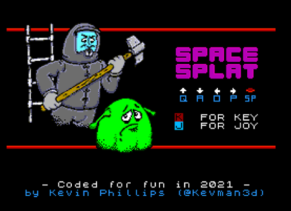 SPACE SPLAT (ZX Spectrum Next) Game Cover