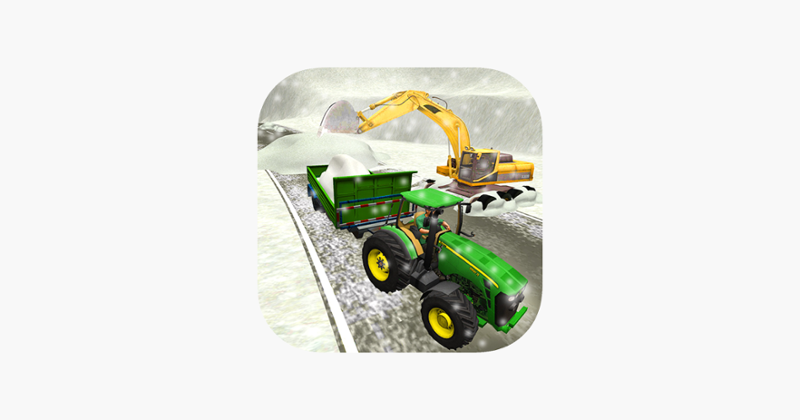 Excavator Snow Loader Tractor Game Cover