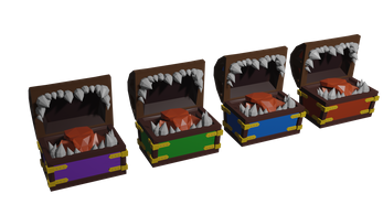 Low Poly Series – Chest Mimic Image
