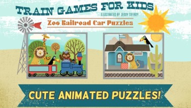 Train Games for Kids: Zoo Railroad Car Puzzles Image
