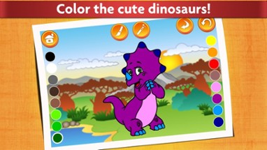 Dinosaurs - Kids Coloring book Image