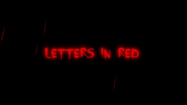 Letters in Red Image