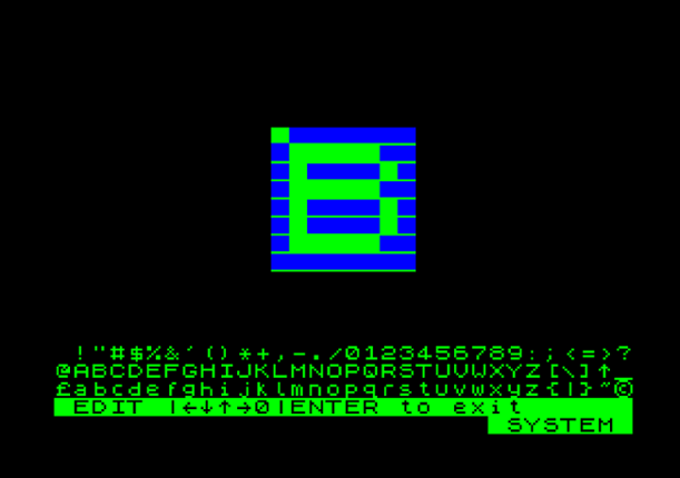 ZXFont (ZX Spectrum) by Matthew Begg Game Cover