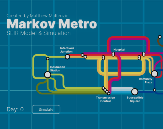 Markov Metro - Visual SEIR Simulation Game Cover