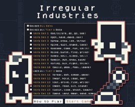Irregular Industries: A Verb Adventure Image
