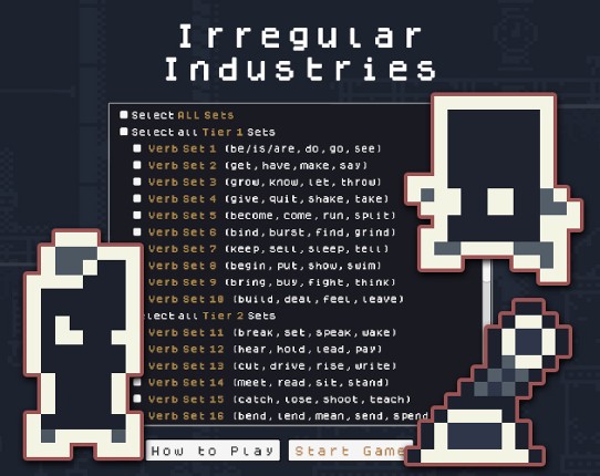 Irregular Industries: A Verb Adventure Game Cover