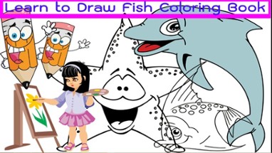 Learn to Draw Fish Coloring Book for Children Image