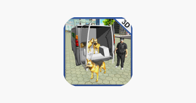 Police Dog Transporter Truck – Drive minivan &amp; transport dogs in this simulator game Image