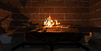 Virtual Interactive Fireplace Image