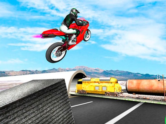 Highway Traffic Bike Stunts Game Cover