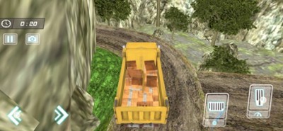 3D Cargo Truck Driving Image