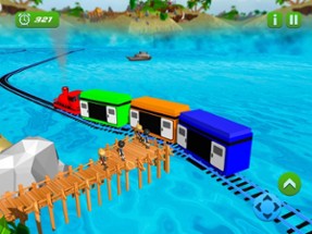 Island Train Transportation Image