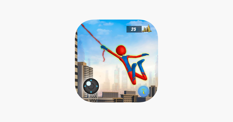 Stickman Rope Hero City Game Cover