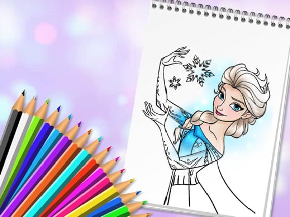 Amazing Princess Coloring Book Game Cover