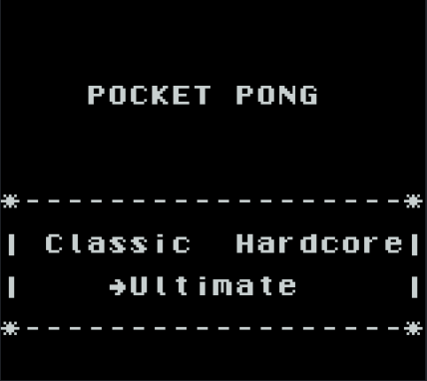 Pocket Pong Game Cover