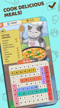 Food Words: Cooking Cat Puzzle Image