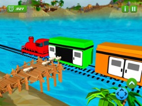 Island Train Transportation Image