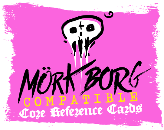 MÖRK BORG Compatible Core Reference Cards Game Cover