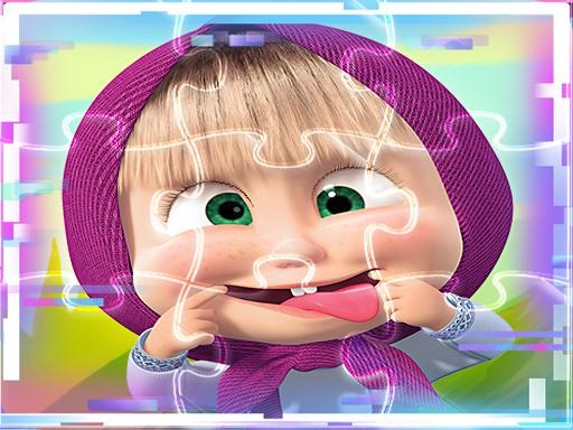 Masha and the Bear Match3 Puzzle Slides Game Cover