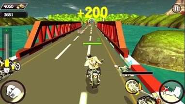 Motorcycle  Race Stunt Attack 3d Image