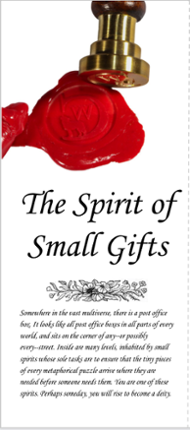 The Spirit of Small Gifts Game Cover