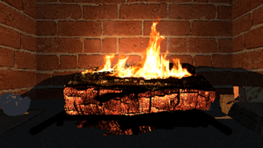 Virtual Interactive Fireplace Image