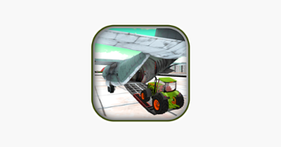 3D Farming Tractor Cargo Airplane Pilot Image