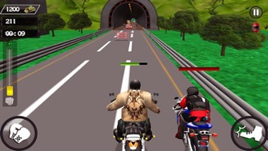 Motorcycle  Race Stunt Attack 3d Image