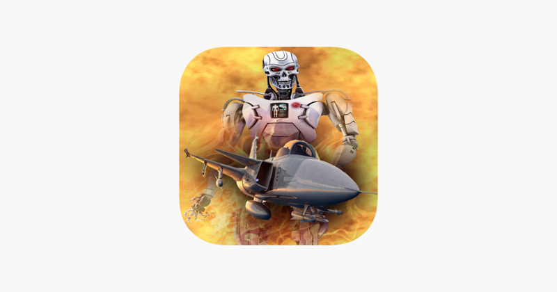 FighterJet Armored Robot Attack - 3D typhon aircraft carrier modern krypto war Game Cover