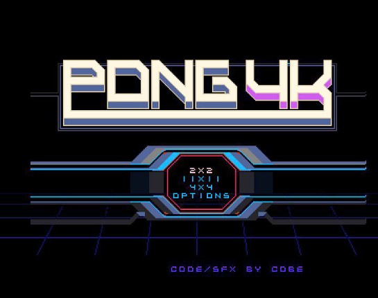 Pong4K(b) CDTV/CD32 Commodore Amiga Game Cover