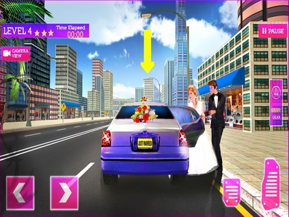 Wedding City Car Driving Service Game Cover