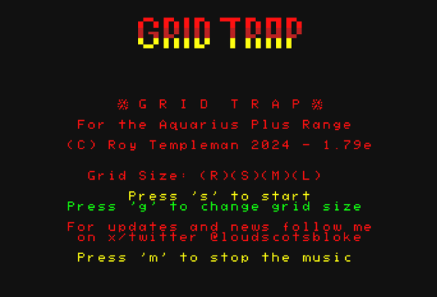 Grid Trap - Enhanced Aquarius+ Edition Game Cover