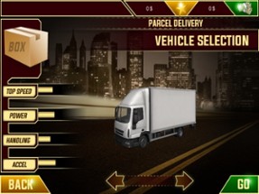 3D Postal Service - Postman Delivery Truck Driver Image