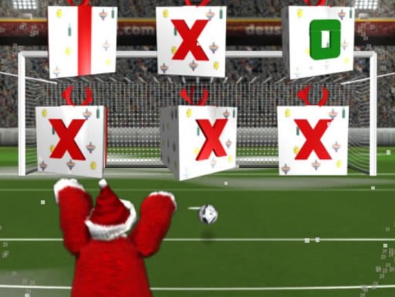 Santa kick Tac Toe Game Cover