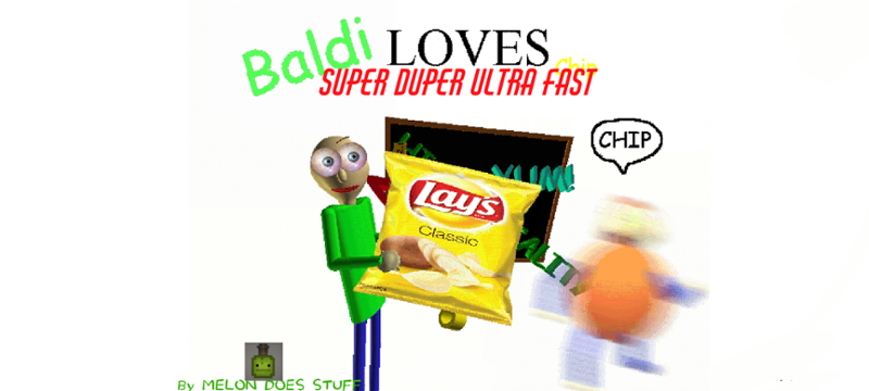 Baldi Loves Chip Super duper ultra fast edition Game Cover