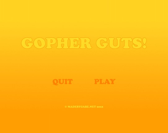 Gopher Guts! Game Cover