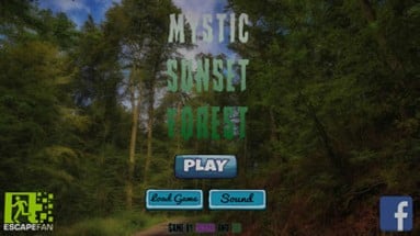 Mystic Sunset Forest Image